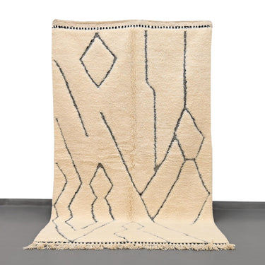 Authentic Beni Ourain Rug 5 x 8.4 feet / 153 x 257 cm - Ettilux Home